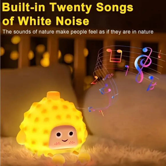 Night Light Nursery Light 20 White Noise Sounds Machine Sound Kids Gift - Picture 5 of 9